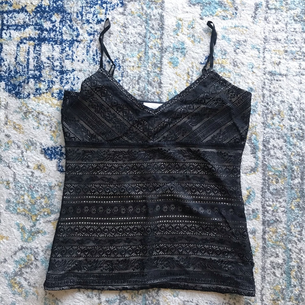 Lingerie-inspired cami